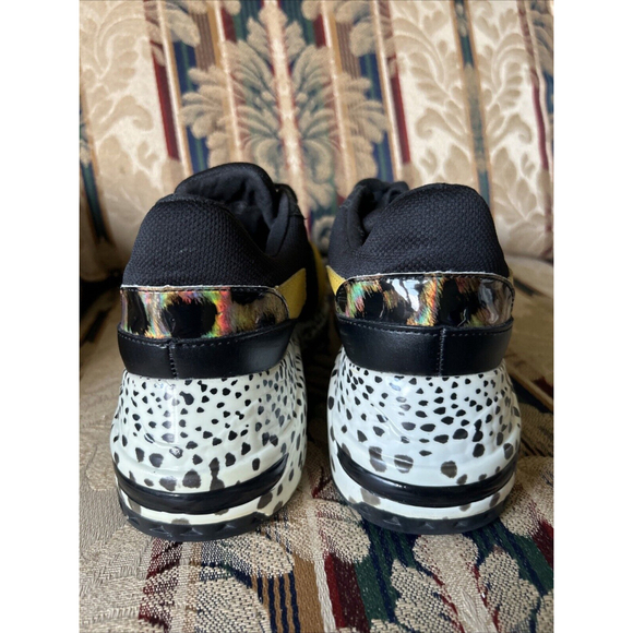 Steve Madden Boomer Snakeskin Black Multi Rare Platform Sneakers Women 8… - Picture 5 of 8